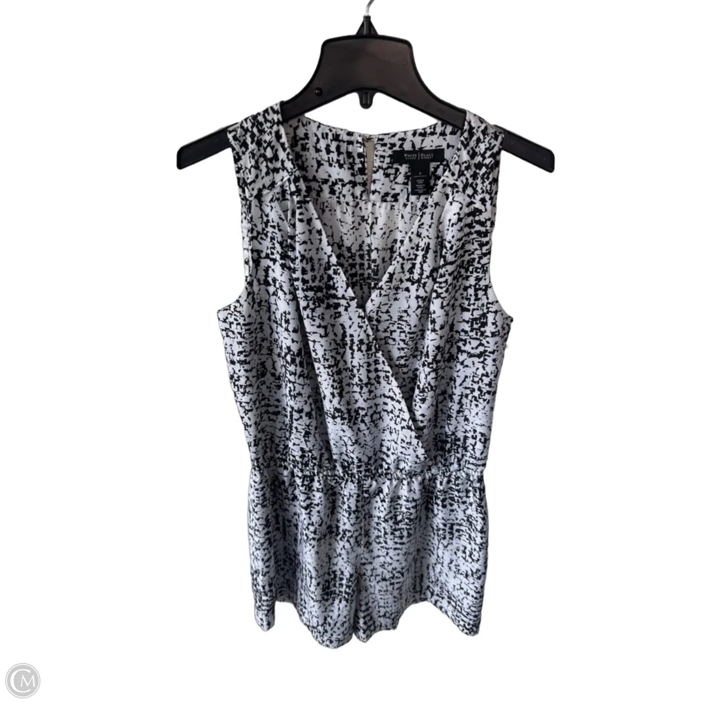 Romper By White House Black Market In Black & White, Size: M