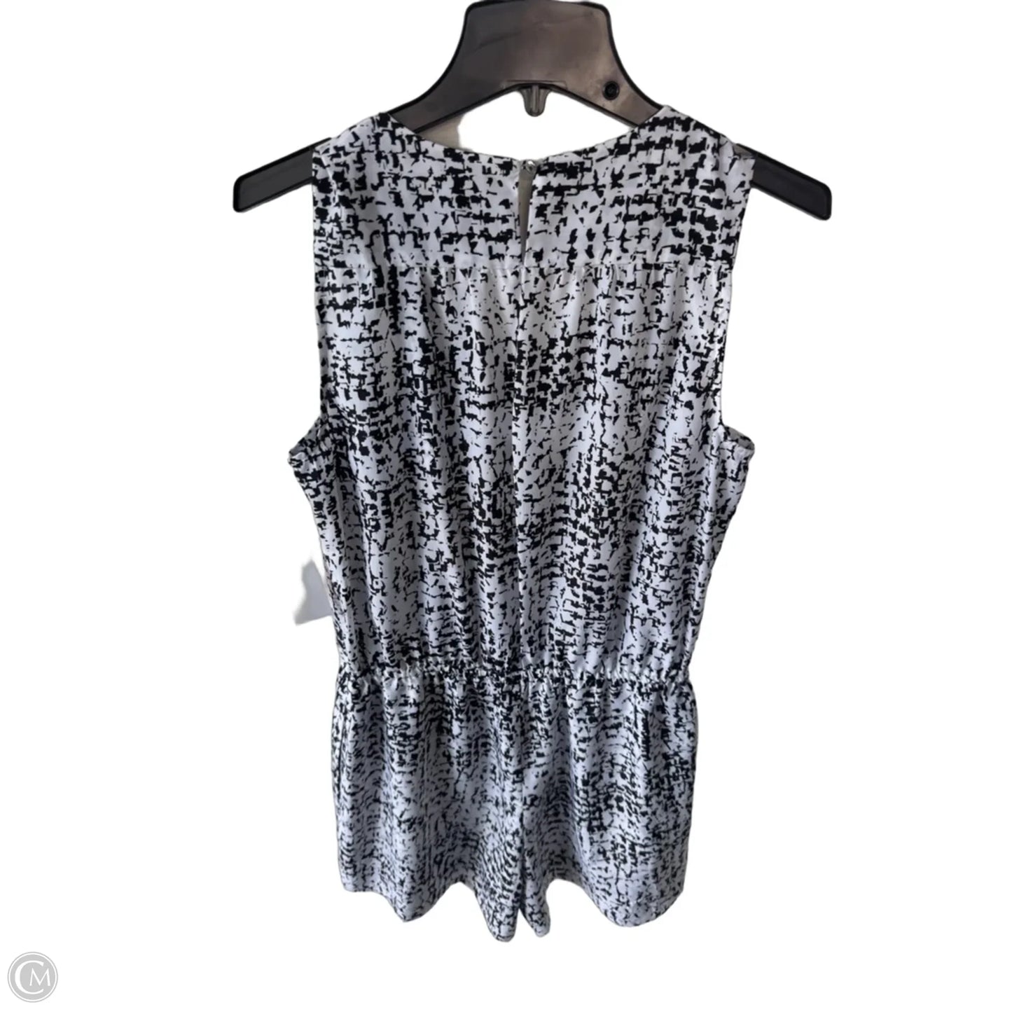Romper By White House Black Market In Black & White, Size: M