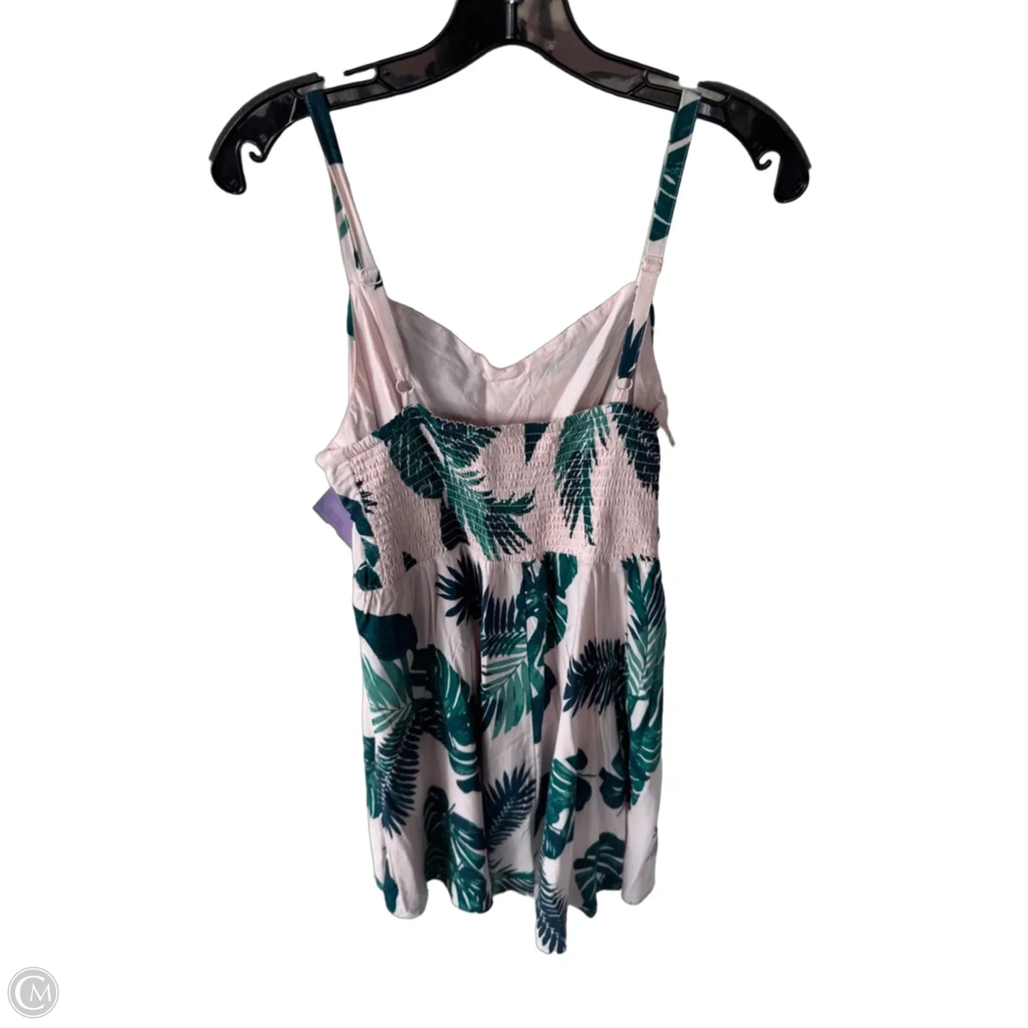 Dress Casual Short By Old Navy In Green & Pink, Size: L