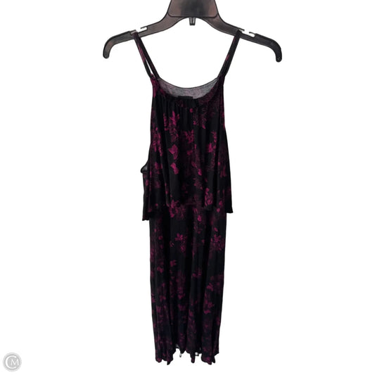 Dress Casual Maxi By Torrid In Black & Purple, Size: 1x