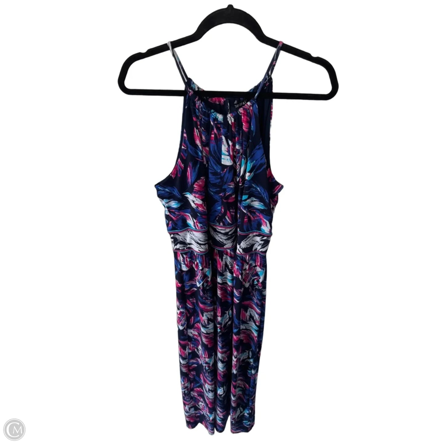 Dress Casual Maxi By Roz And Ali In Blue & Pink, Size: Xlp