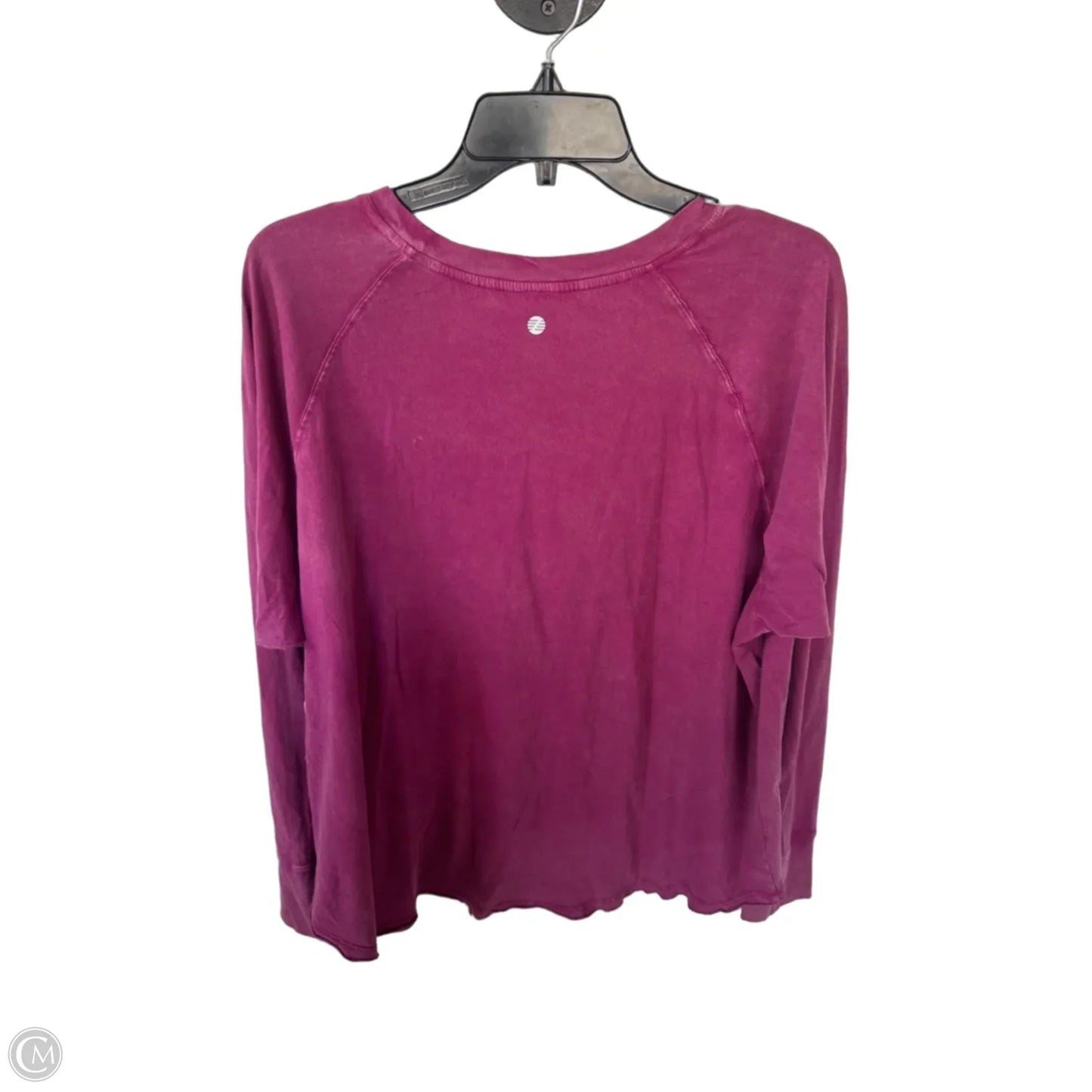 Athletic Top Long Sleeve Crewneck By Zella In Pink, Size: L