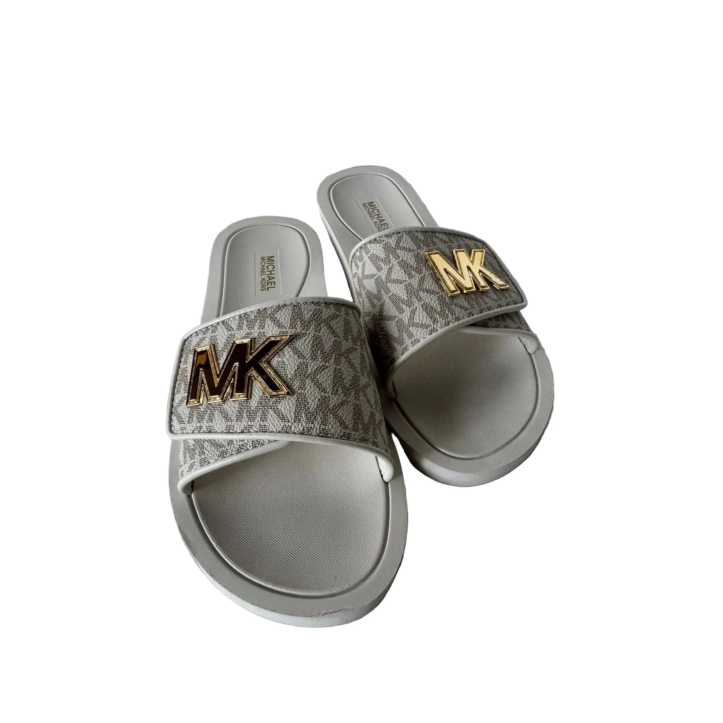 Sandals Flats By Michael By Michael Kors In Cream, Size: 8