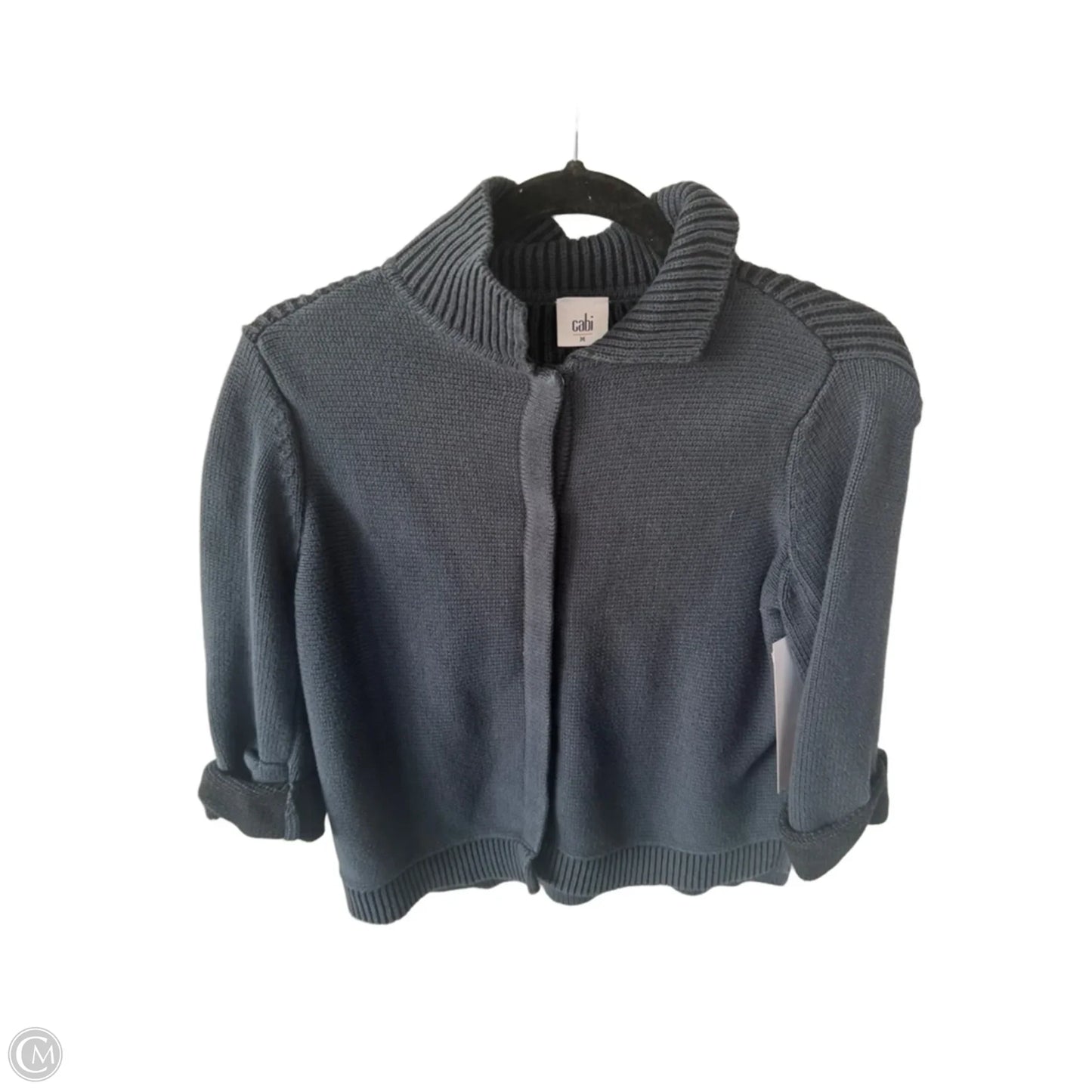 Sweater Cardigan By Cabi In Blue, Size: M