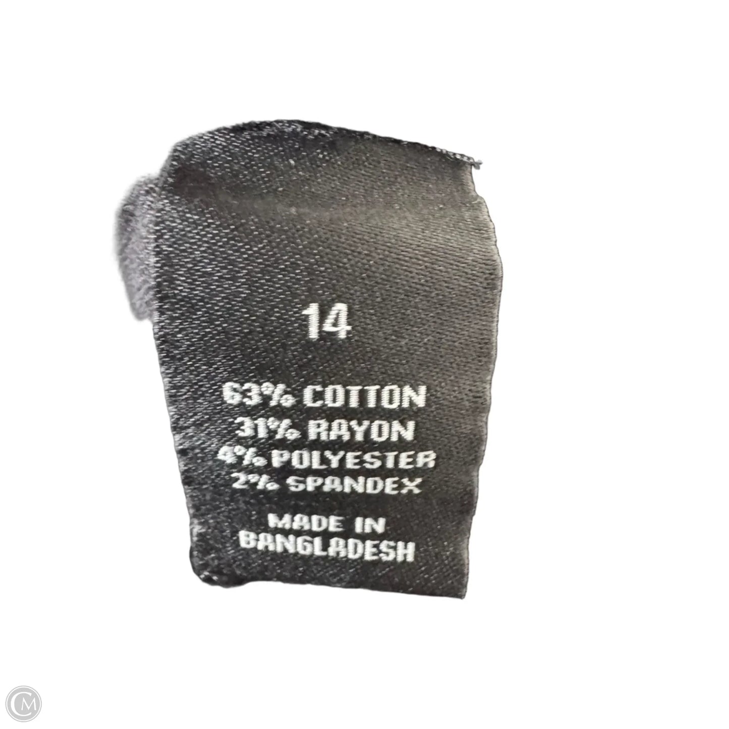 Capris By Lane Bryant In Black, Size: 14