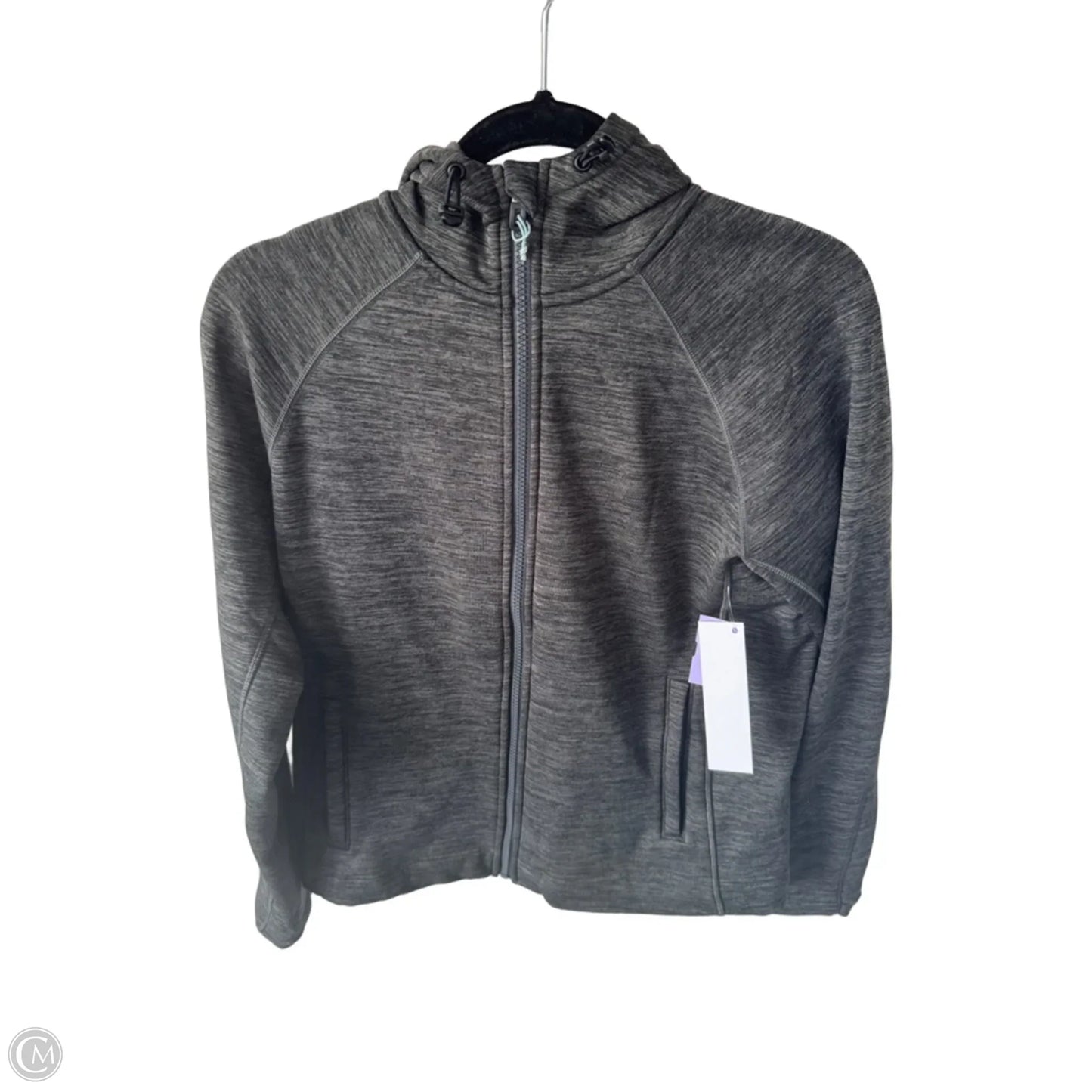Athletic Sweatshirt Hoodie By Title Nine In Grey, Size: L
