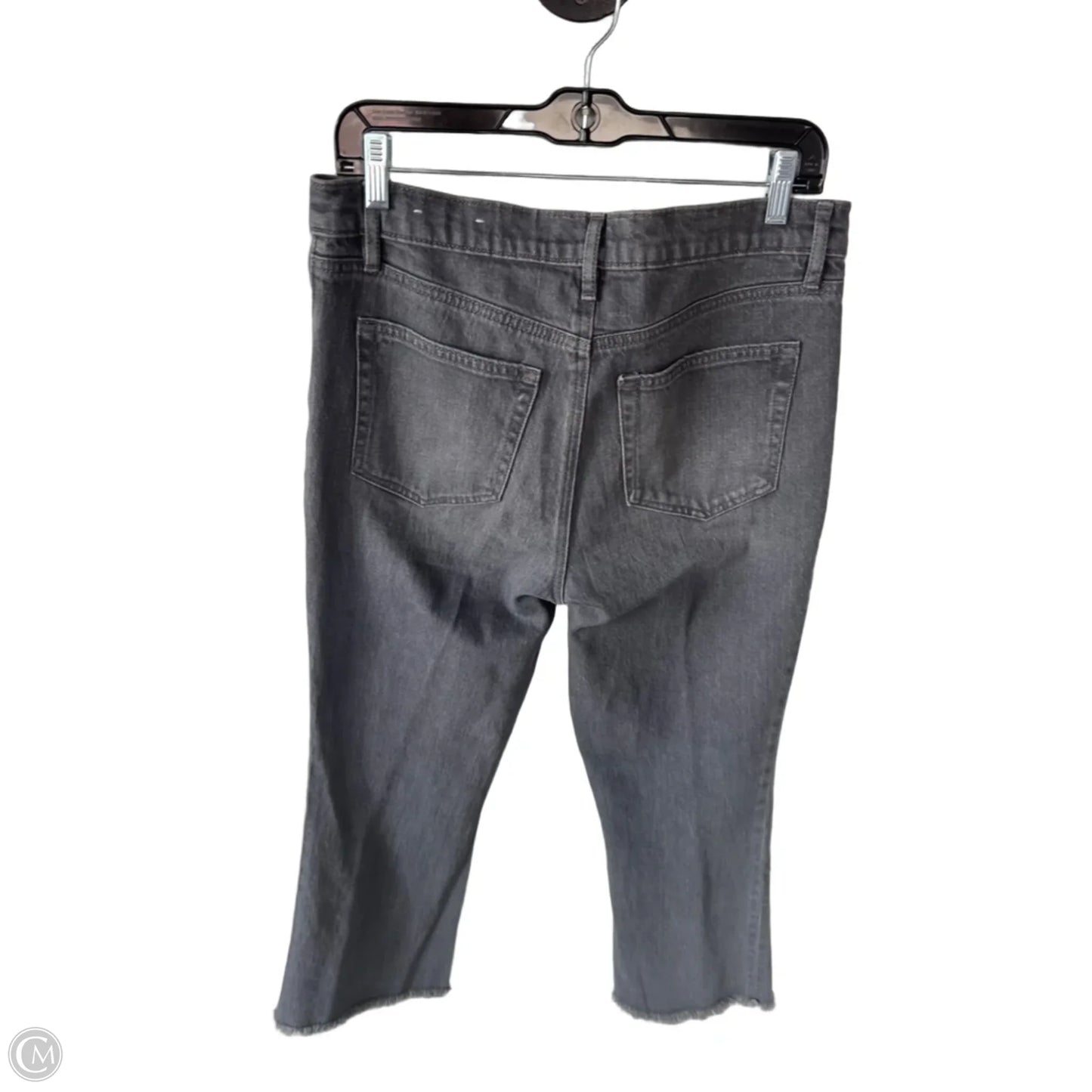 Jeans Cropped By Loft In Grey Denim, Size: 8