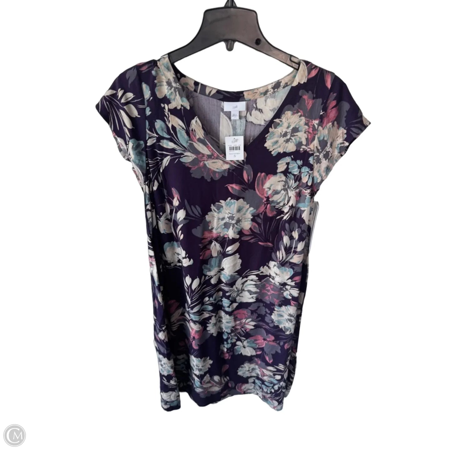 Dress Casual Midi By J. Jill In Purple & Tan, Size: S