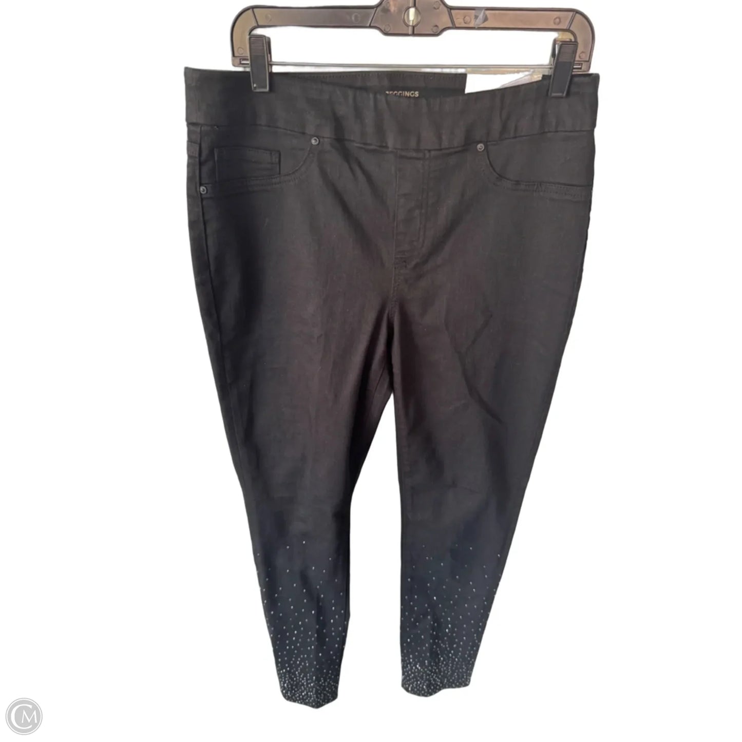 Jeans Jeggings By Chicos In Black Denim, Size: 8