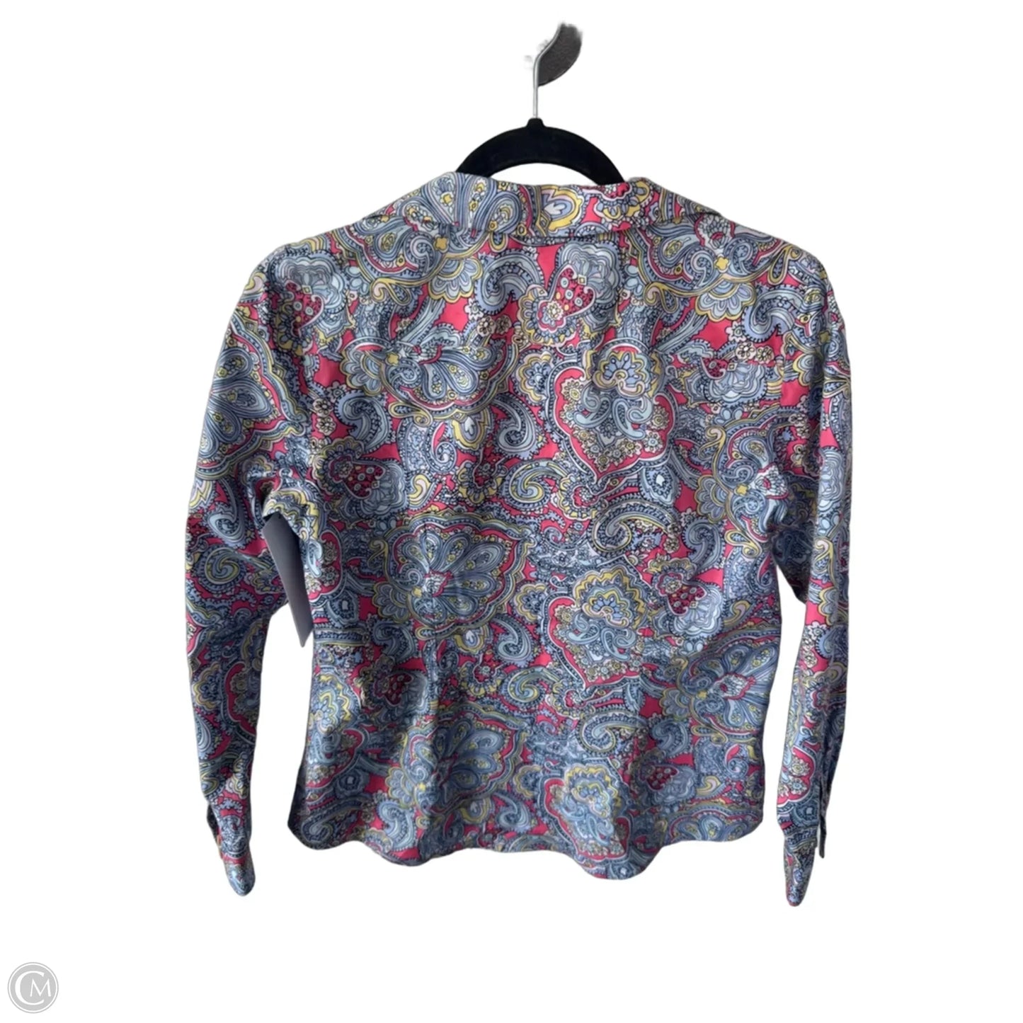 Top Long Sleeve By Talbots In Blue & Pink, Size: Mp