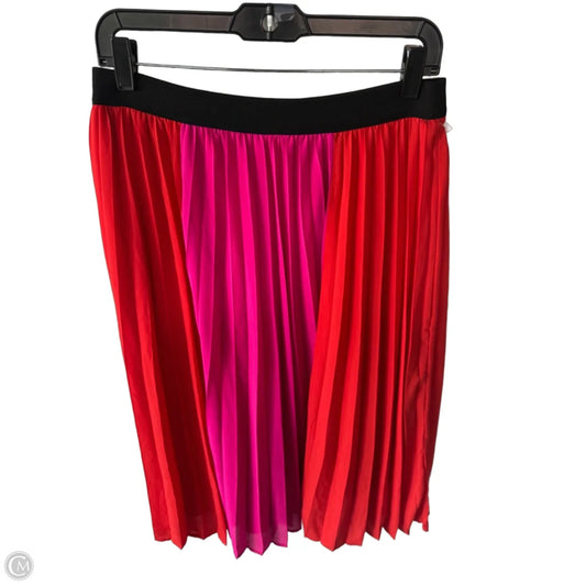 Skirt Midi By Thml In Orange & Pink, Size: 12