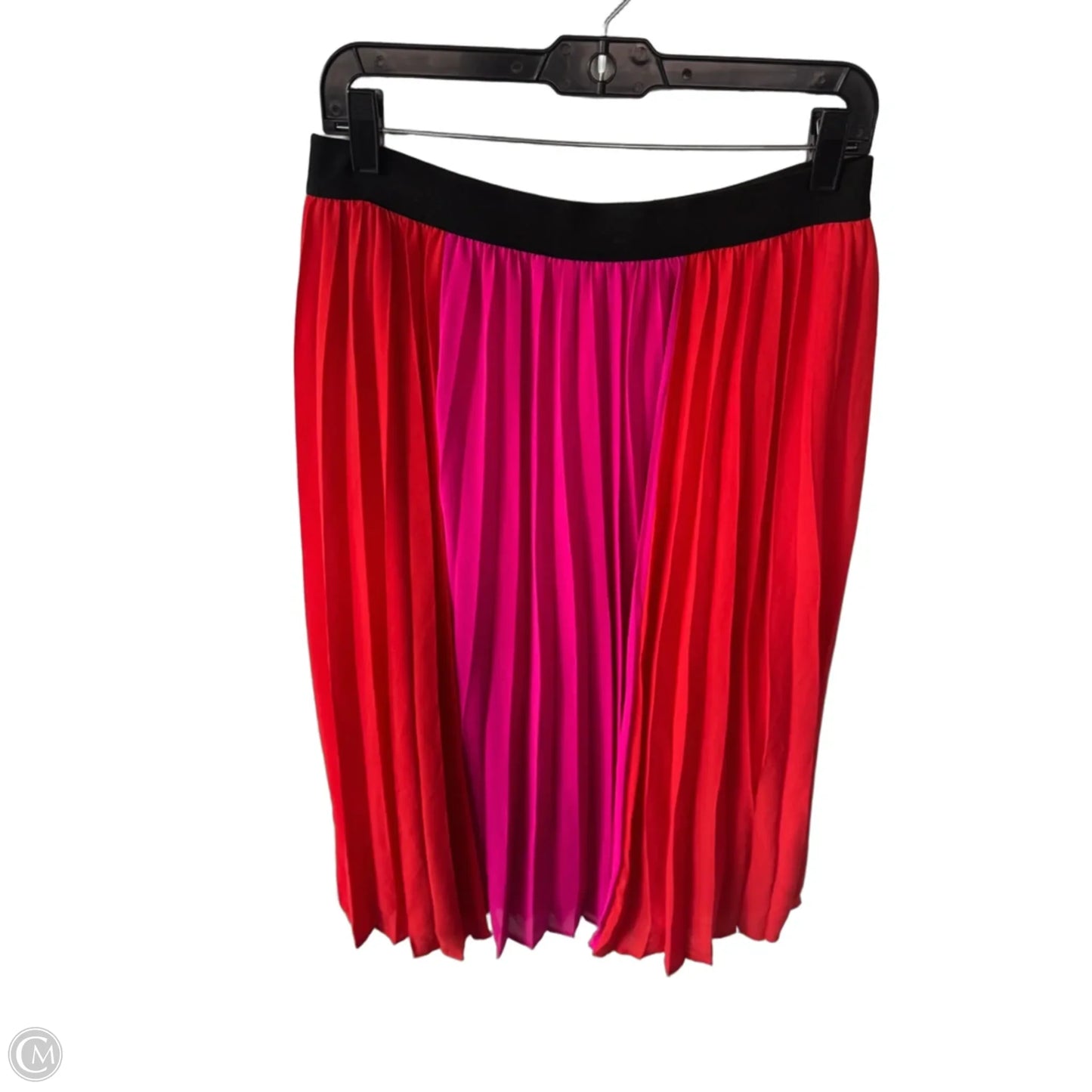 Skirt Midi By Thml In Orange & Pink, Size: 12