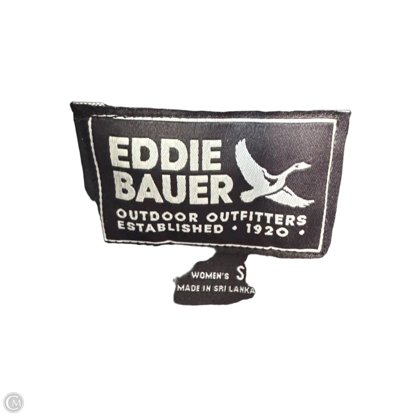 Jacket Shirt By Eddie Bauer In Blue & Green, Size: S