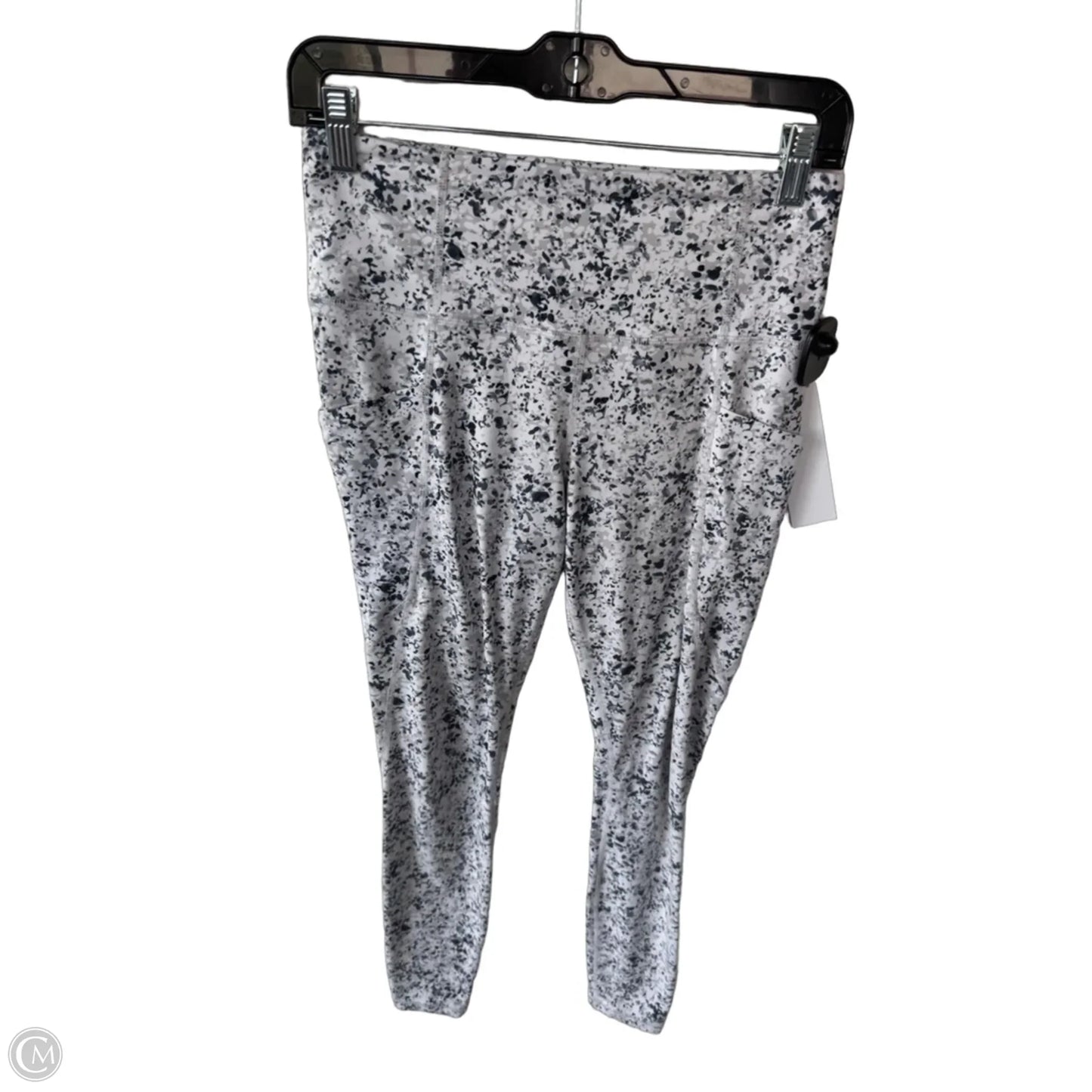 Athletic Leggings By Athleta In Grey & White, Size: 4