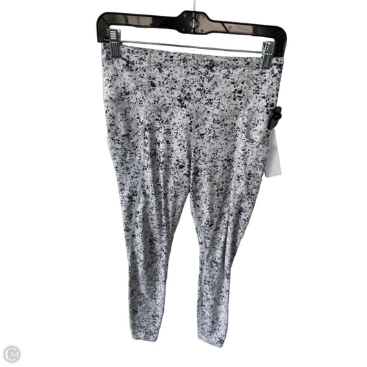 Athletic Leggings By Athleta In Grey & White, Size: 4