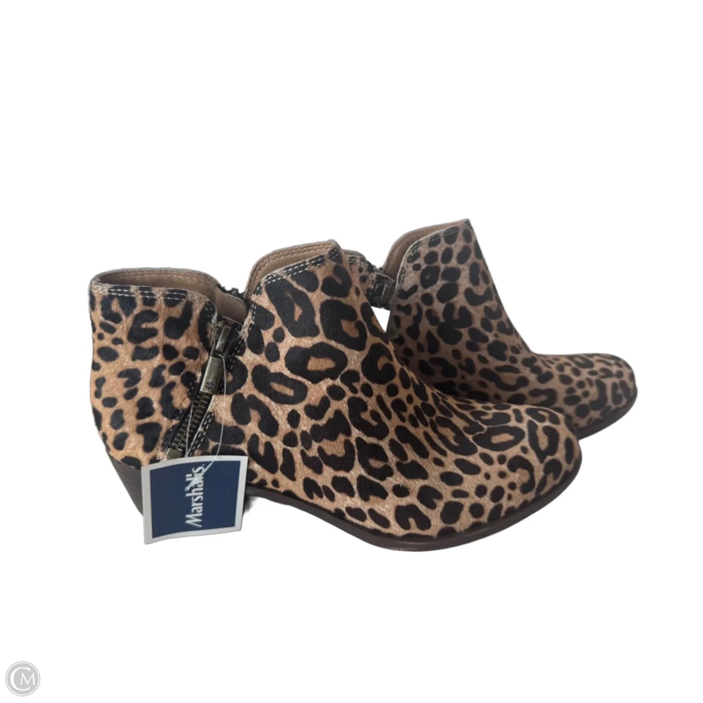 Boots Ankle Flats By Lucky Brand In Animal Print, Size: 8