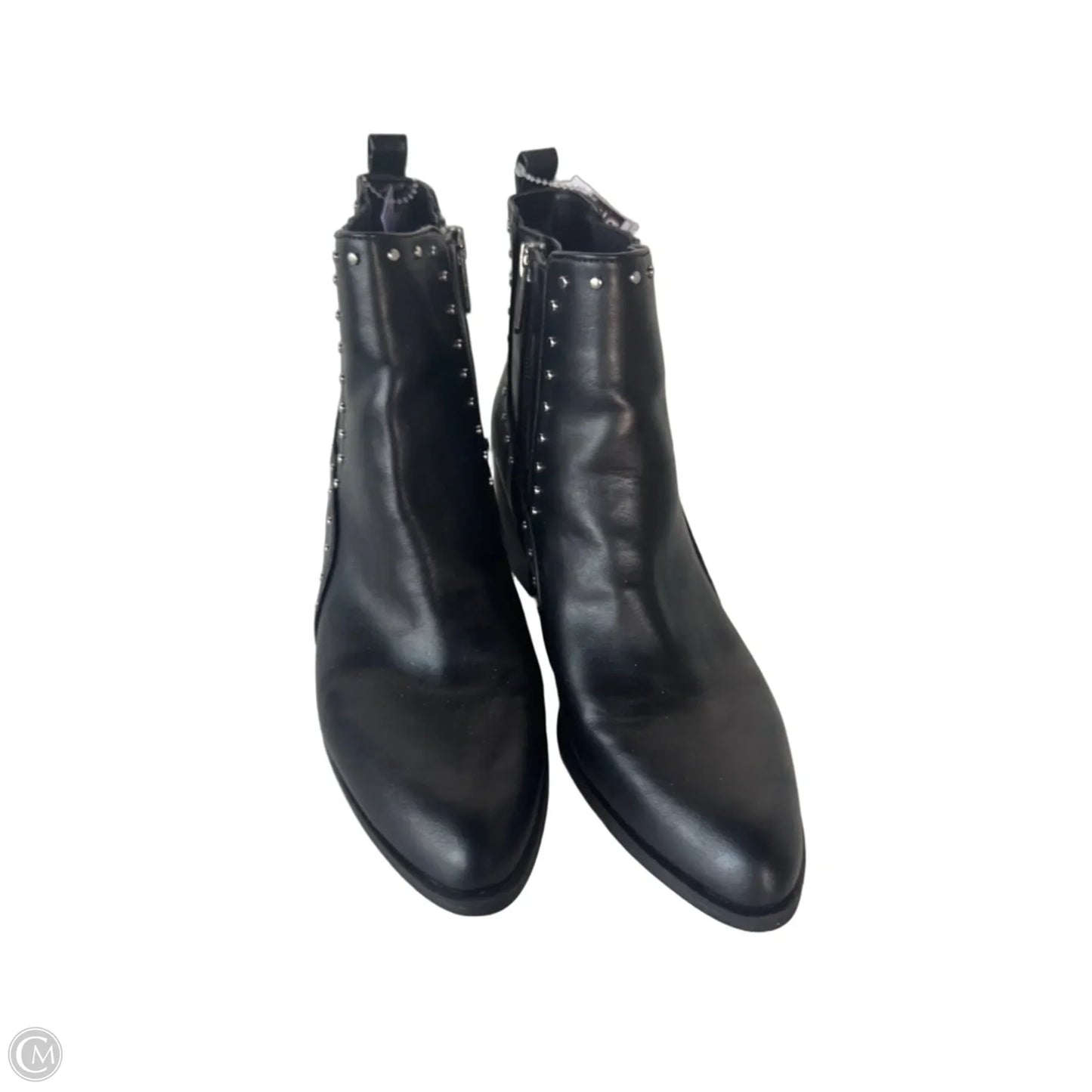 Boots Ankle Heels By Circus By Sam Edelman In Black & Silver, Size: 8