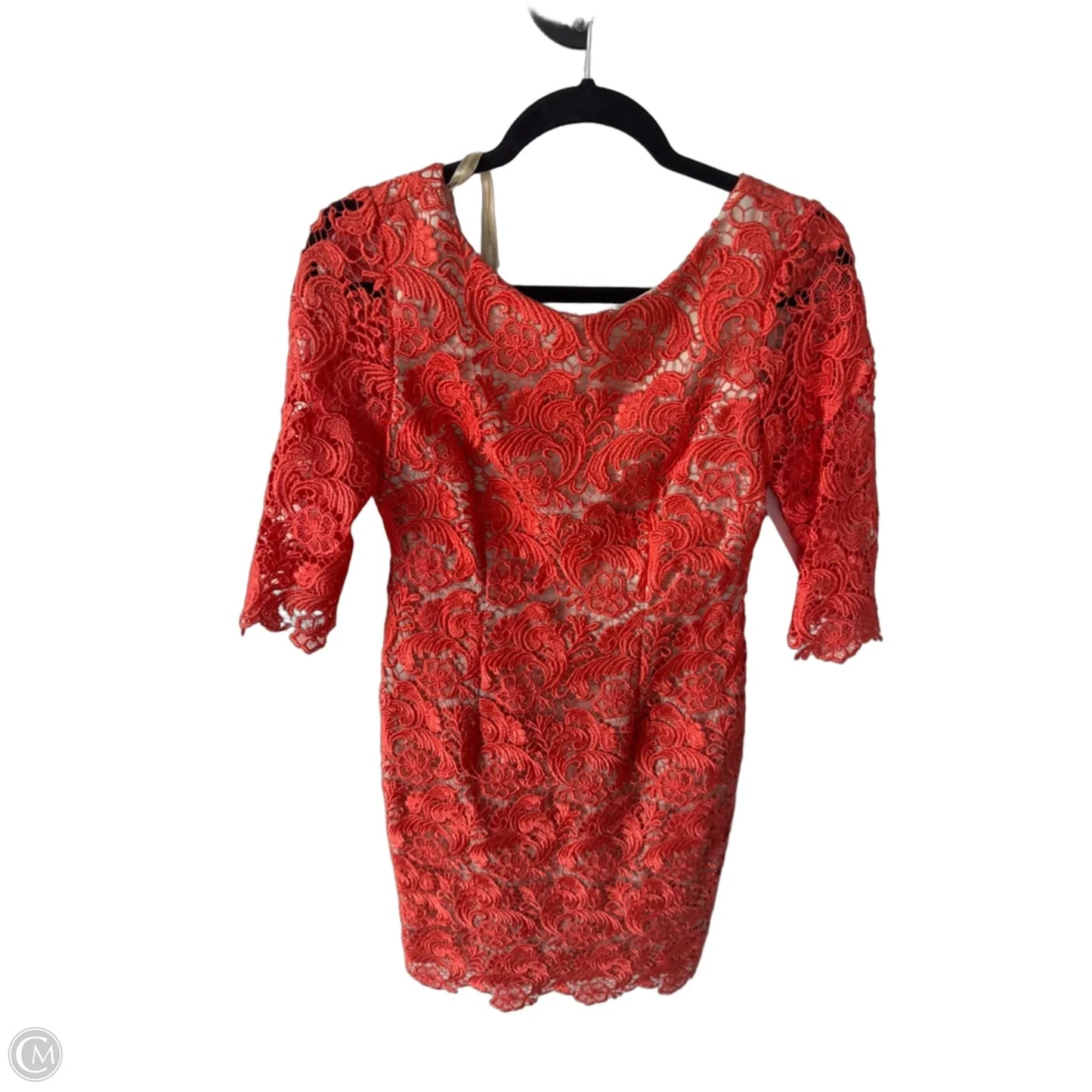 Dress Party Short By Eliza J In Orange & Tan, Size: S