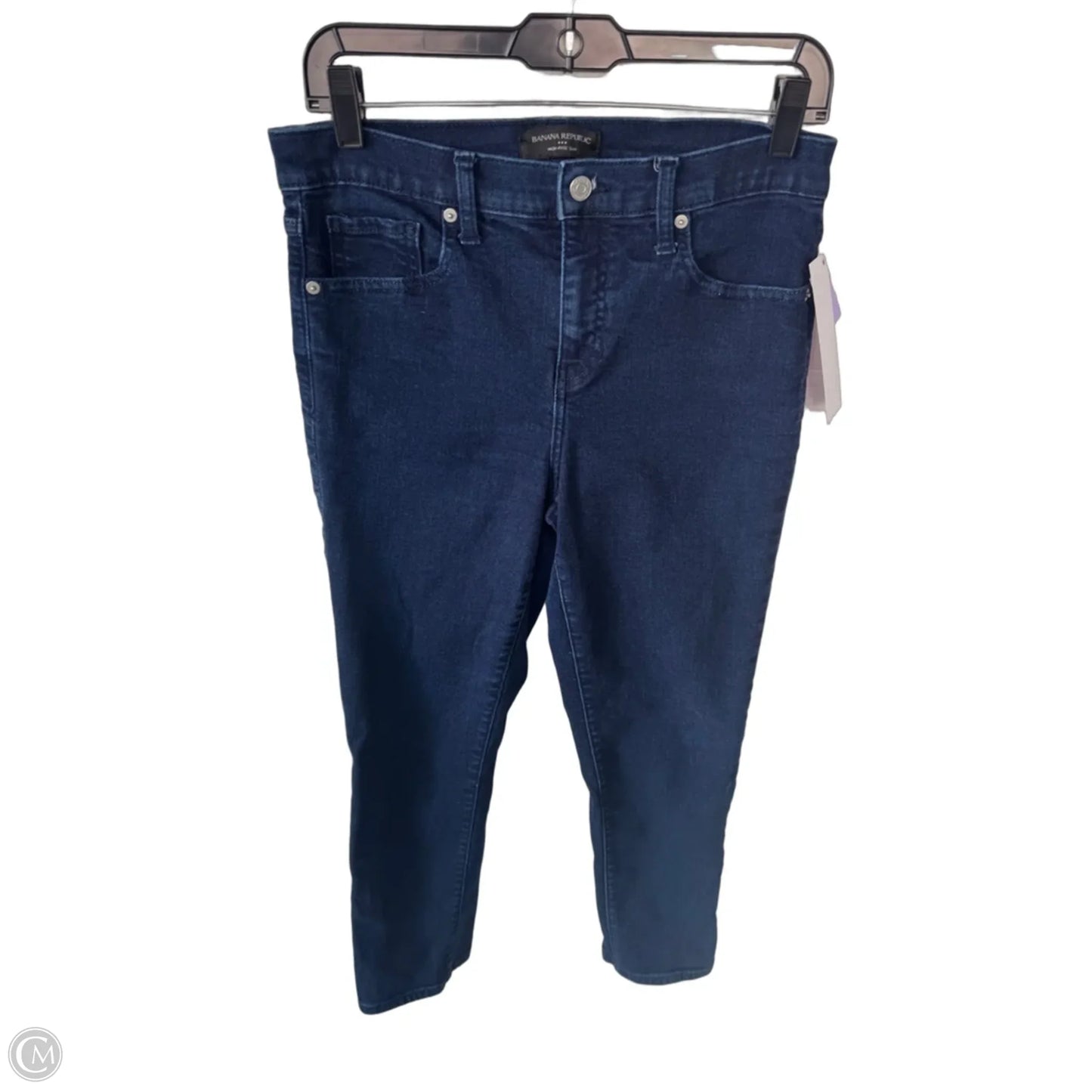 Jeans Straight By Banana Republic In Blue Denim, Size: 6