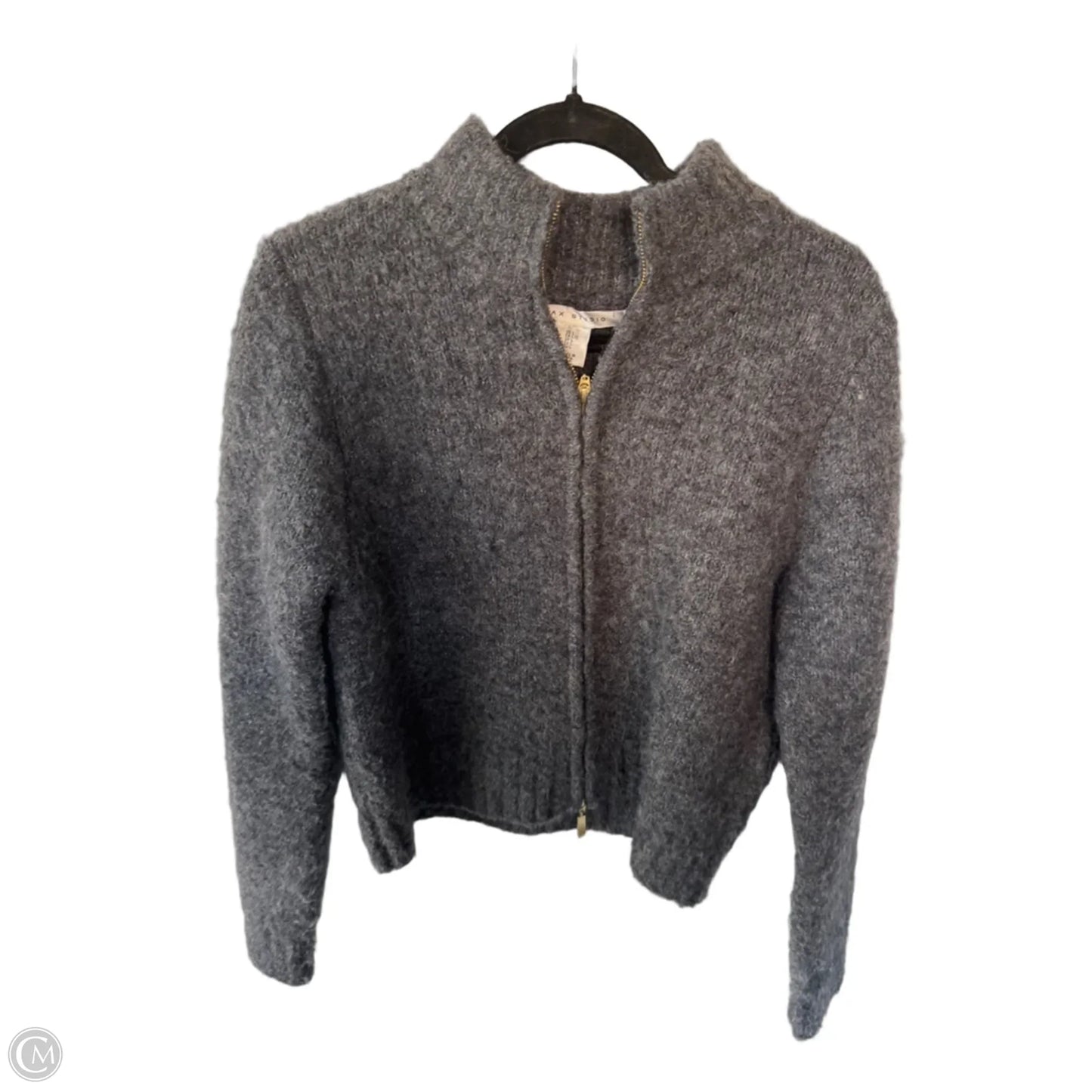 Sweater Cardigan By Max Studio In Grey, Size: L