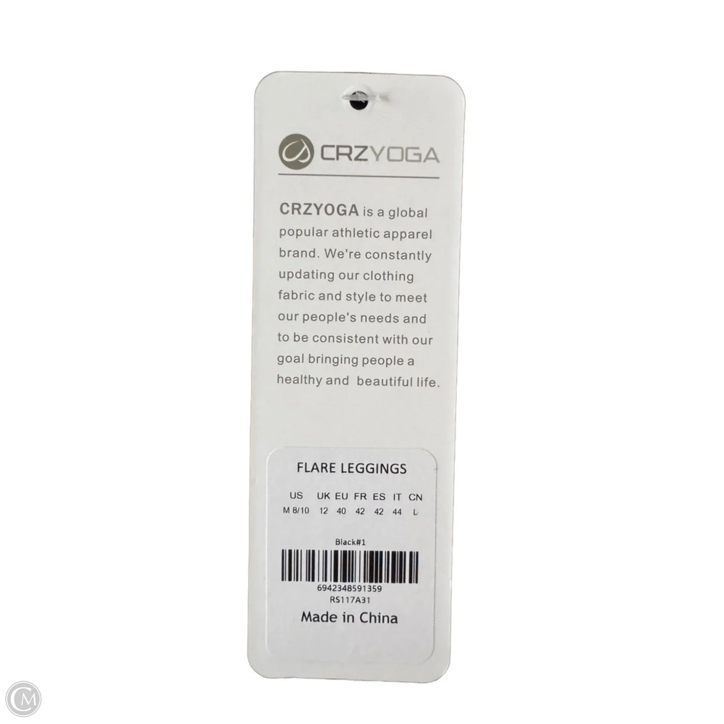Athletic Pants By Crz Yoga In Black, Size: 8