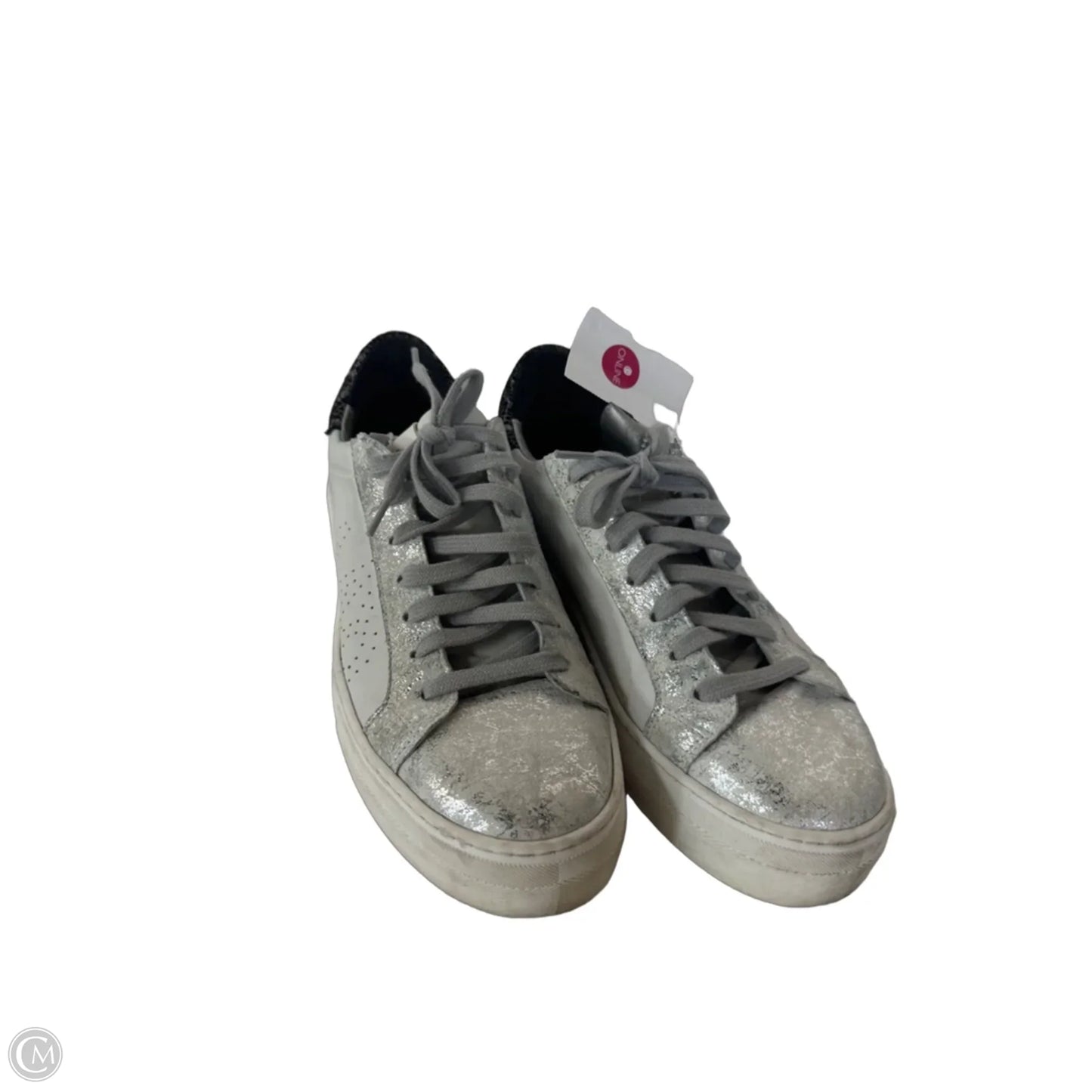 Shoes Sneakers By P448 In Grey & White, Size: 8