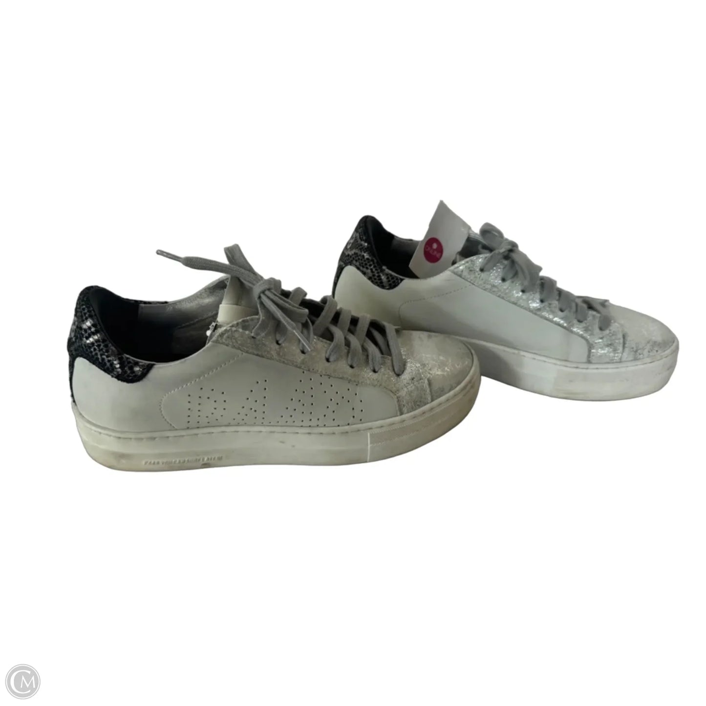 Shoes Sneakers By P448 In Grey & White, Size: 8