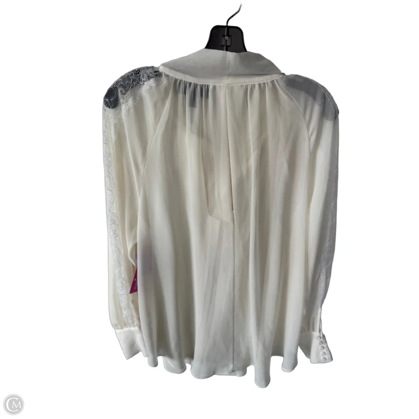 Top Long Sleeve By Lane Bryant In Cream, Size: Xl