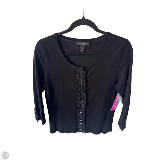 Sweater Short Sleeve By White House Black Market In Black, Size: M