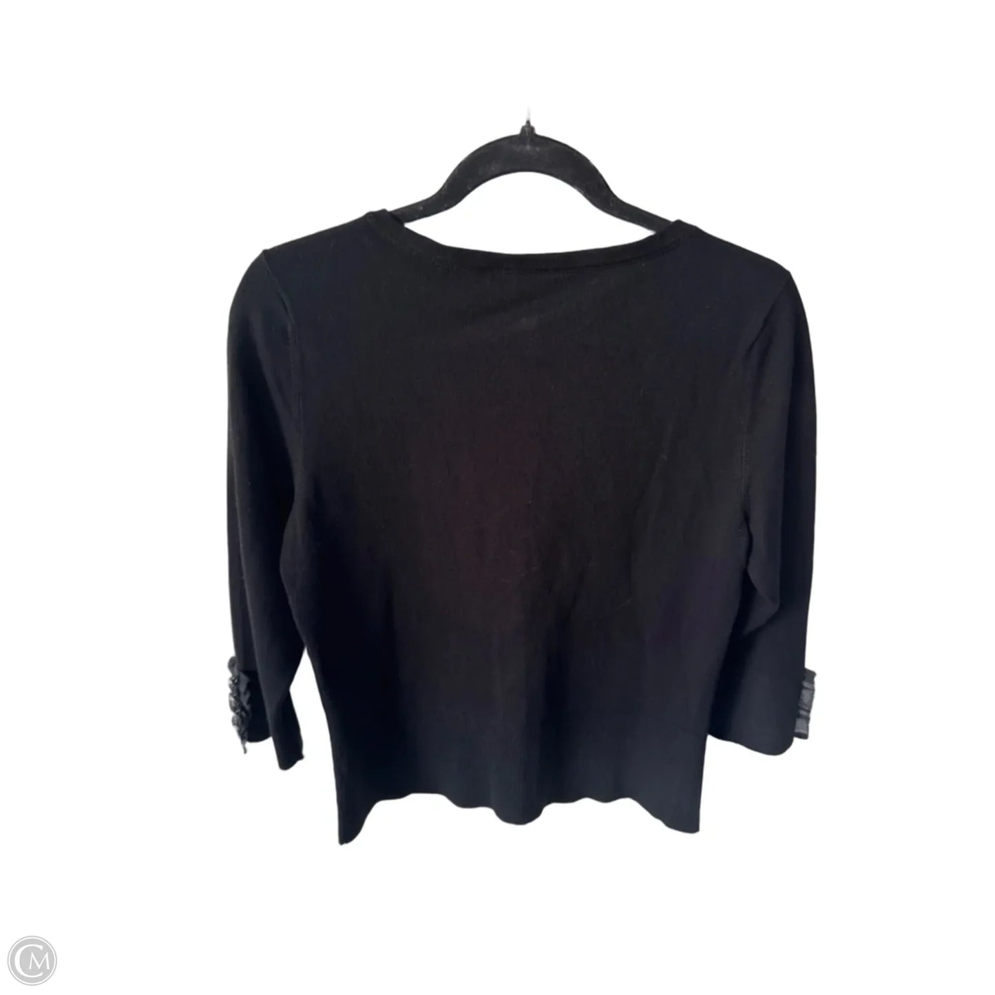 Sweater Short Sleeve By White House Black Market In Black, Size: M