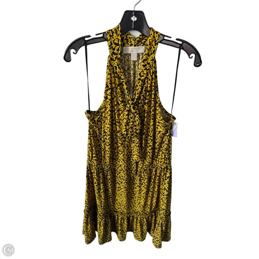 Dress Casual Short By Michael By Michael Kors In Black & Yellow, Size: L