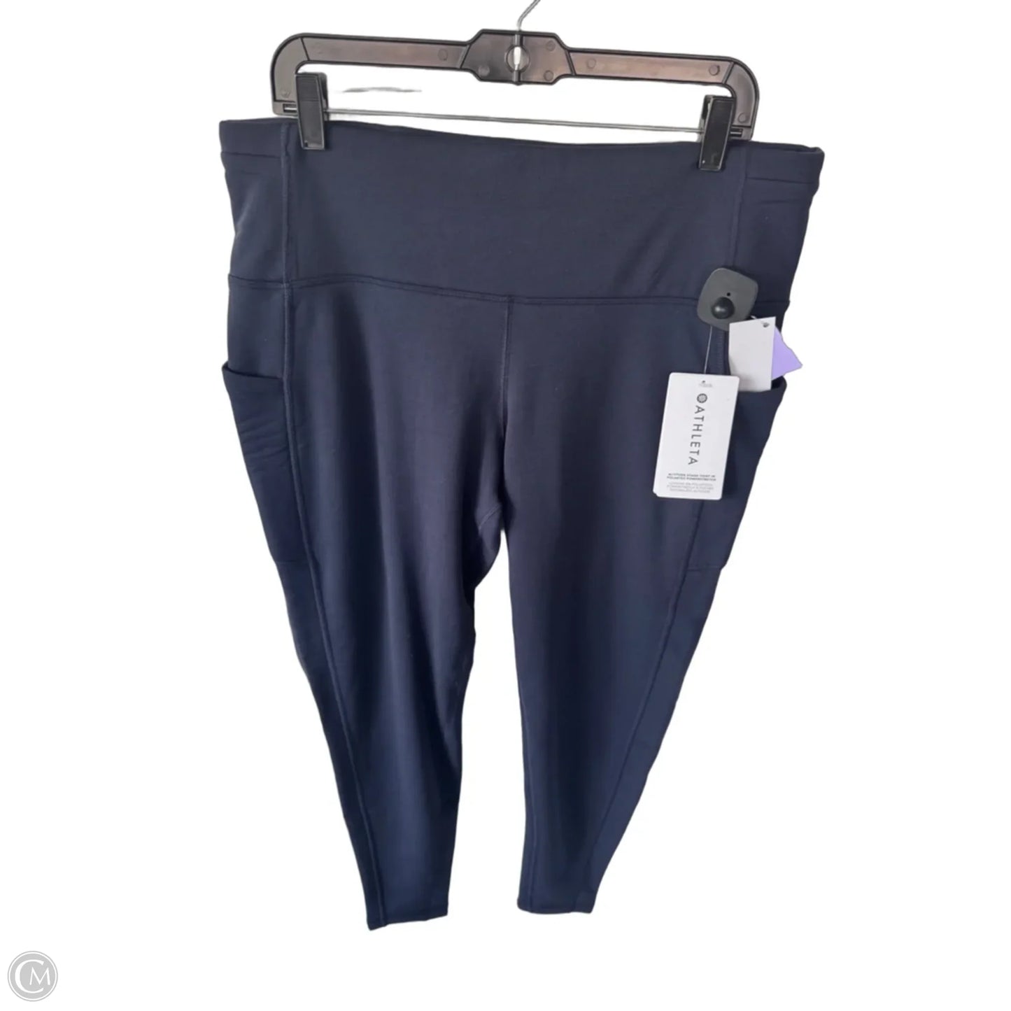Athletic Leggings By Athleta In Blue, Size: 18