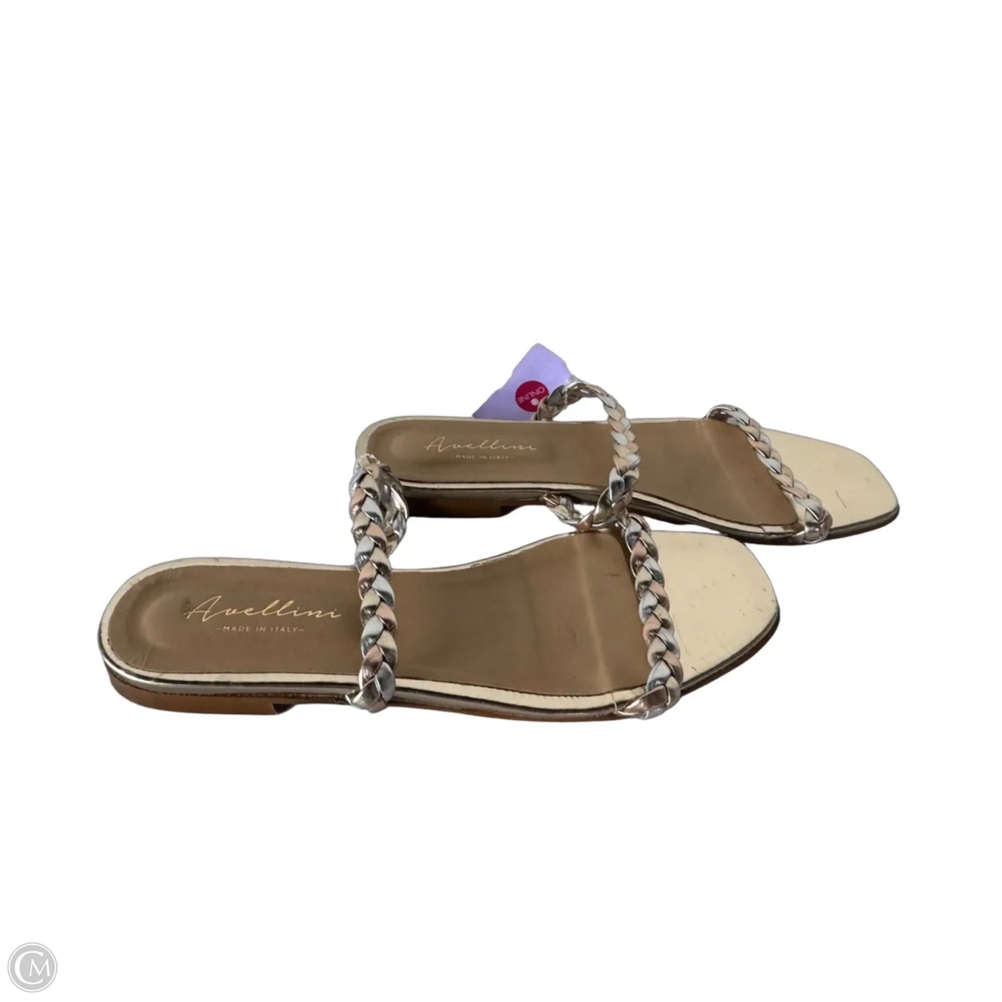 Sandals Flats By Clothes Mentor In Gold, Size: 8