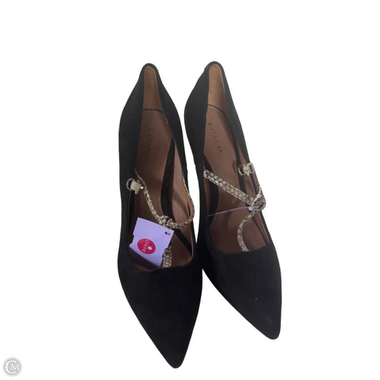 Shoes Designer By Coach In Black & Tan, Size: 8.5