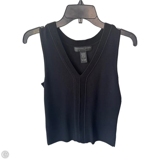 Vest Sweater By Geoffery Beene In Black, Size: S