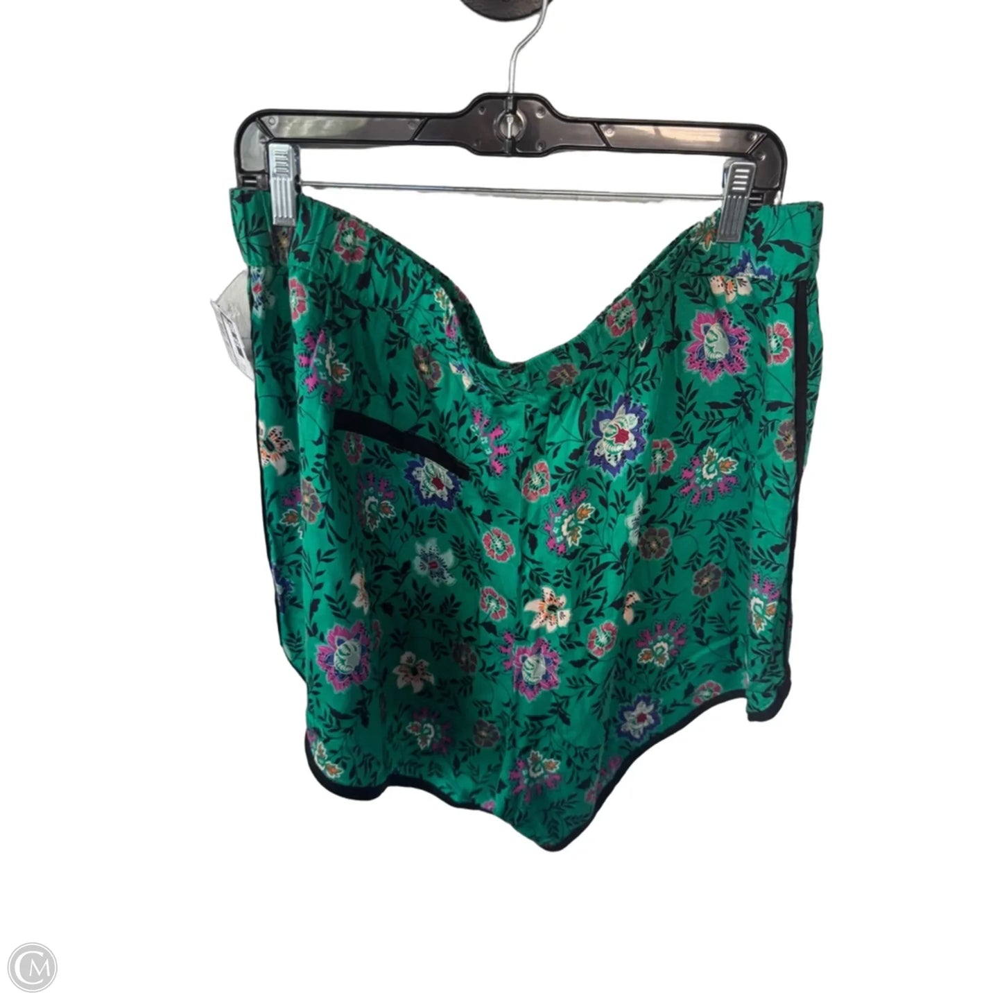 Shorts By Knox Rose In Green & Purple, Size: 18