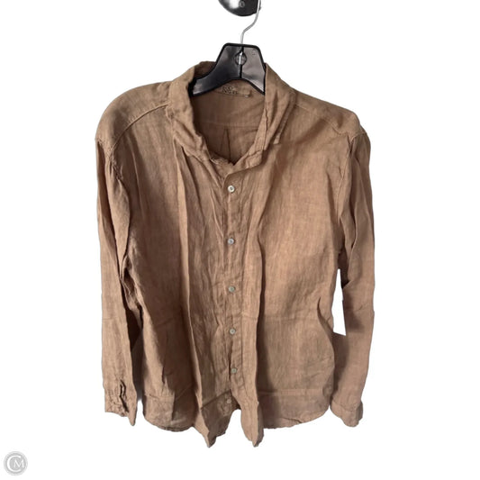 Top Long Sleeve By Clothes Mentor In Brown, Size: M