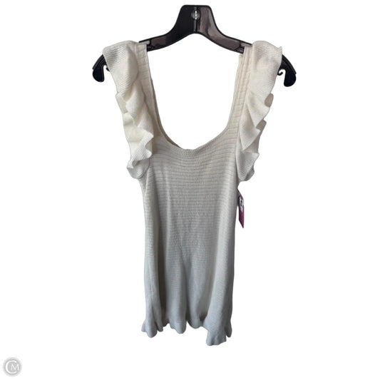 Dress Casual Short By Anthropologie In Cream, Size: Xs