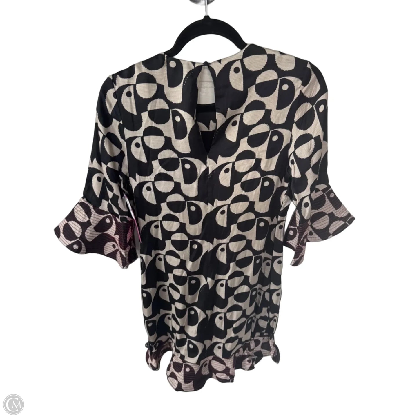 Dress Casual Short By Farm Rio In Black & Tan, Size: Xs