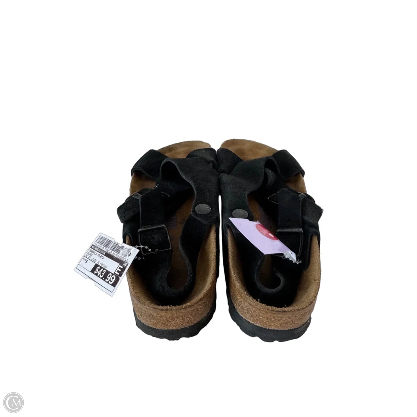 Sandals Flats By Birkenstock In Black, Size: 6
