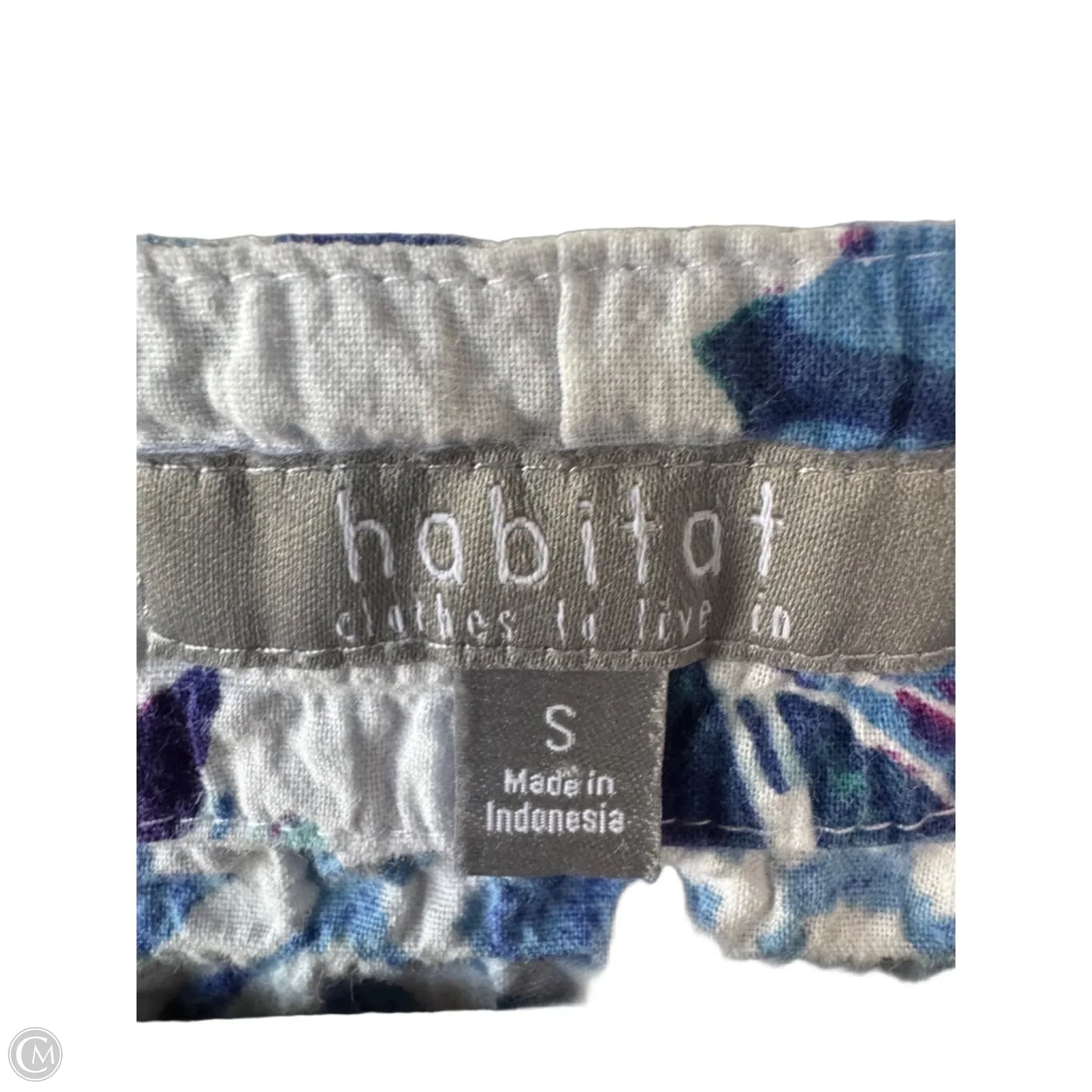 Top 3/4 Sleeve By Habitat In Blue & Purple, Size: S