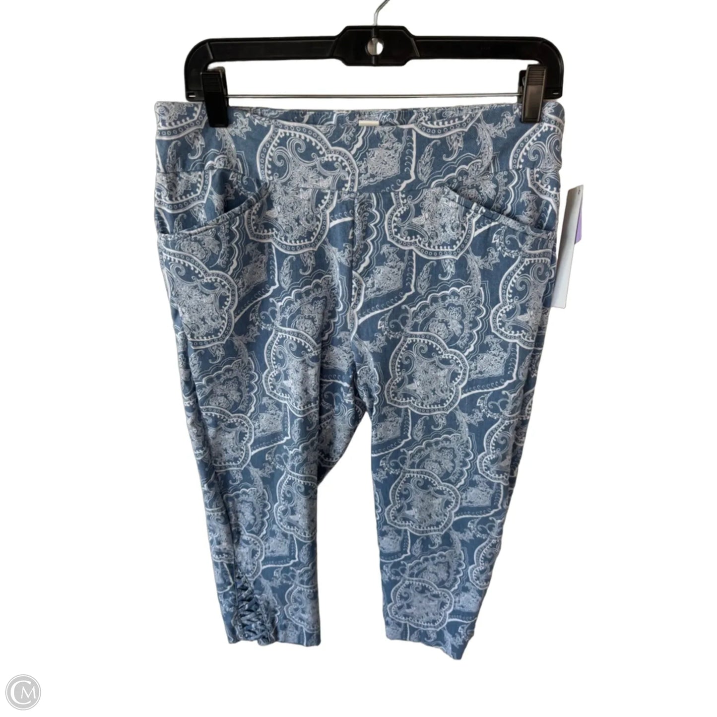 Capris By Chicos In Blue & White, Size: 8