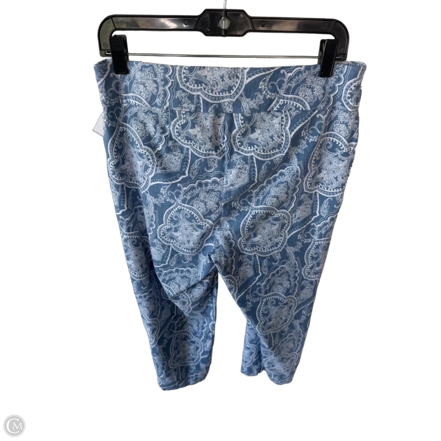 Capris By Chicos In Blue & White, Size: 8
