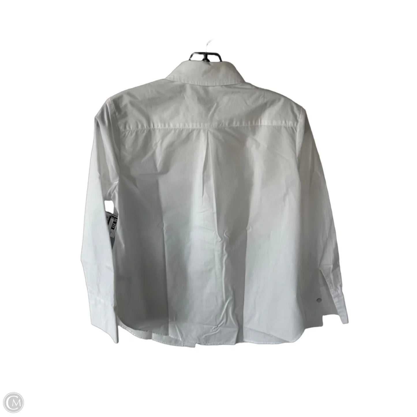 Top Long Sleeve By Talbots In White, Size: Xsp