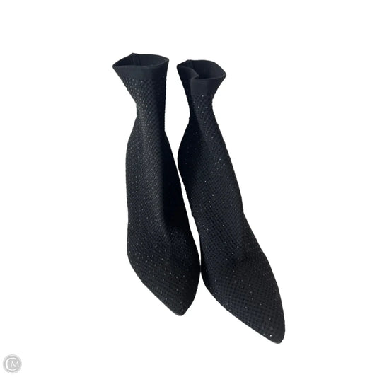 Boots Ankle Heels By Clothes Mentor In Black, Size: 10