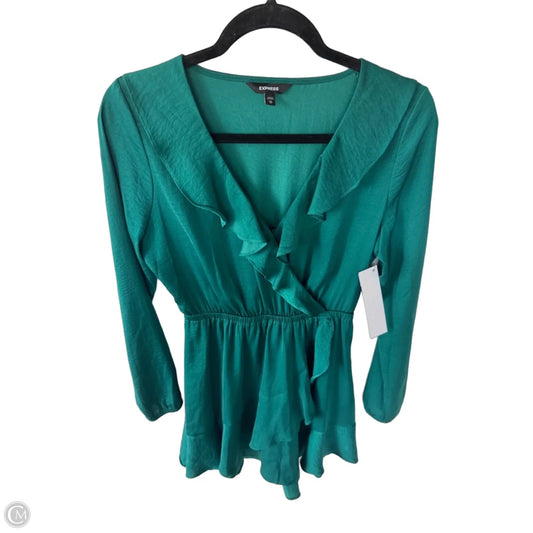 Dress Party Short By Express In Green, Size: Xs