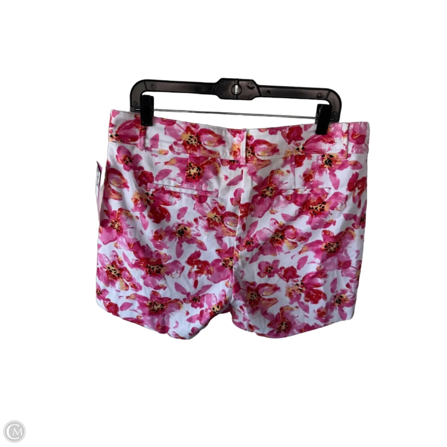 Shorts By Isaac Mizrahi In Pink & White, Size: 12