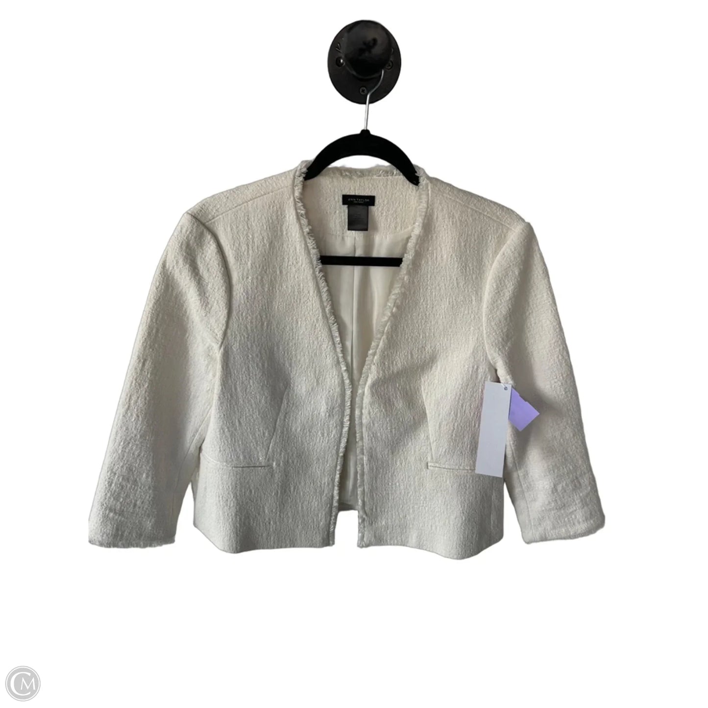 Blazer By Ann Taylor In White, Size: M