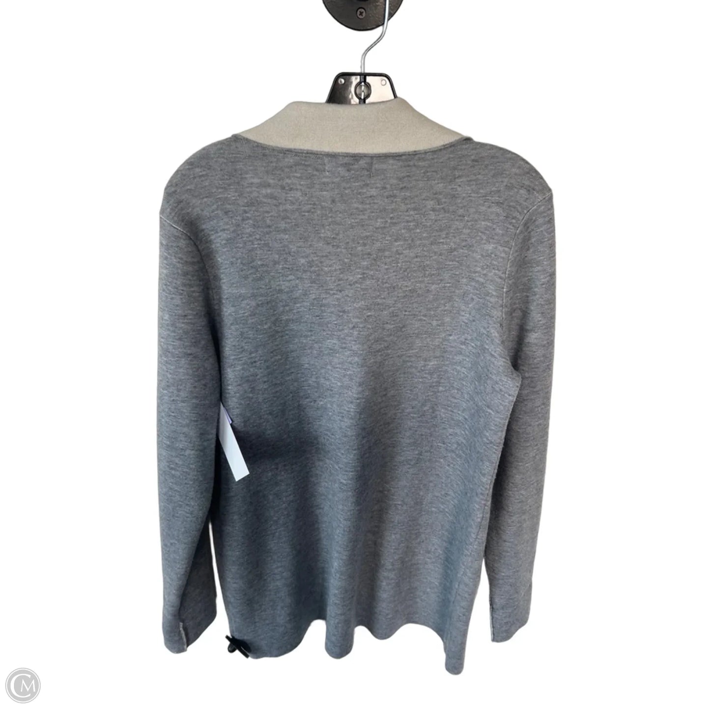 Sweater Cardigan By Clothes Mentor In Grey, Size: M