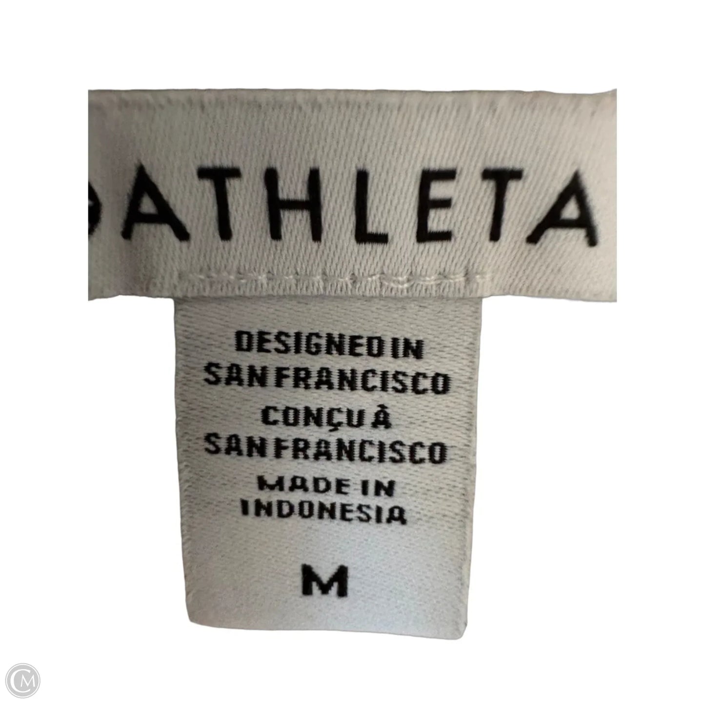 Top Long Sleeve By Athleta In White, Size: M